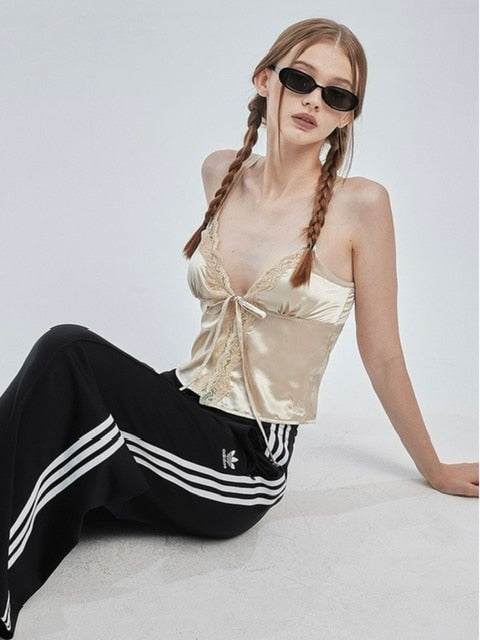 【CRANK】SATIN LACE BUSTIER