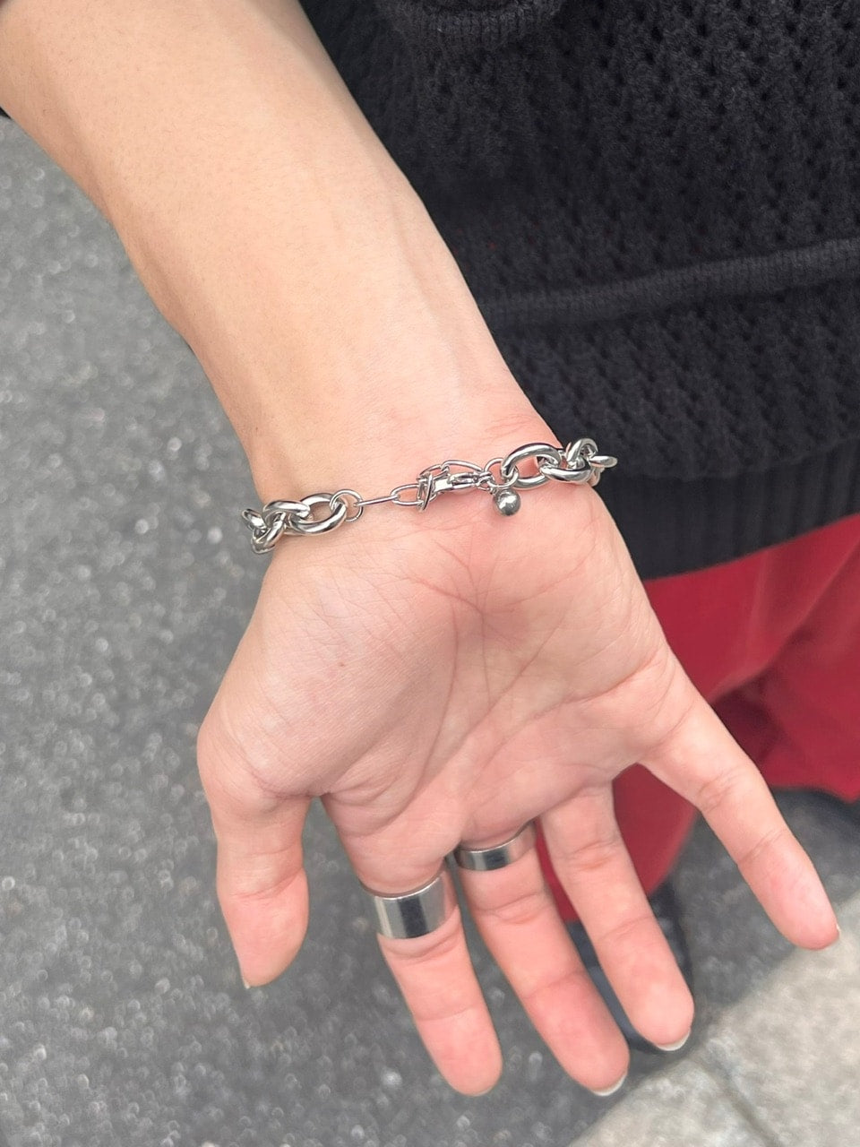 【Chikashitsu +】circle chain bracelet