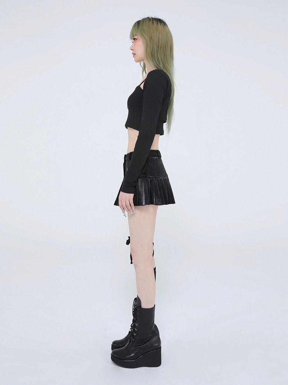 【Ugly shadow】DAILY CROP CARDIGAN