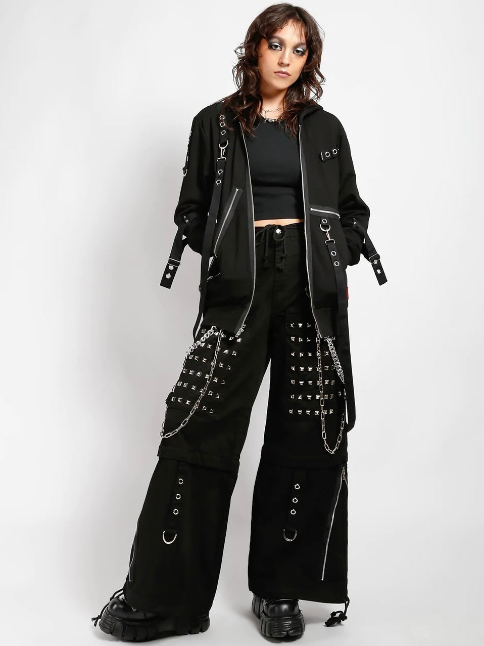 【TRIPP nyc】MONSTER STUD PANT[AF7659M] / 【トリップ エヌワイシー】モンスタースタッズワイドパンツ