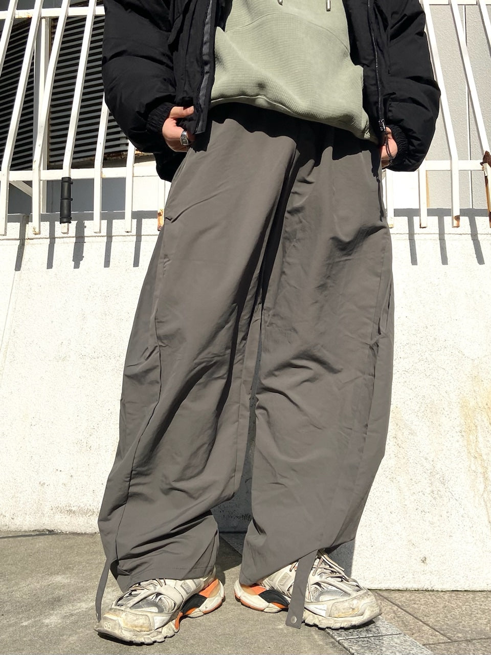 受注制【Never mind the XU】design wide pants