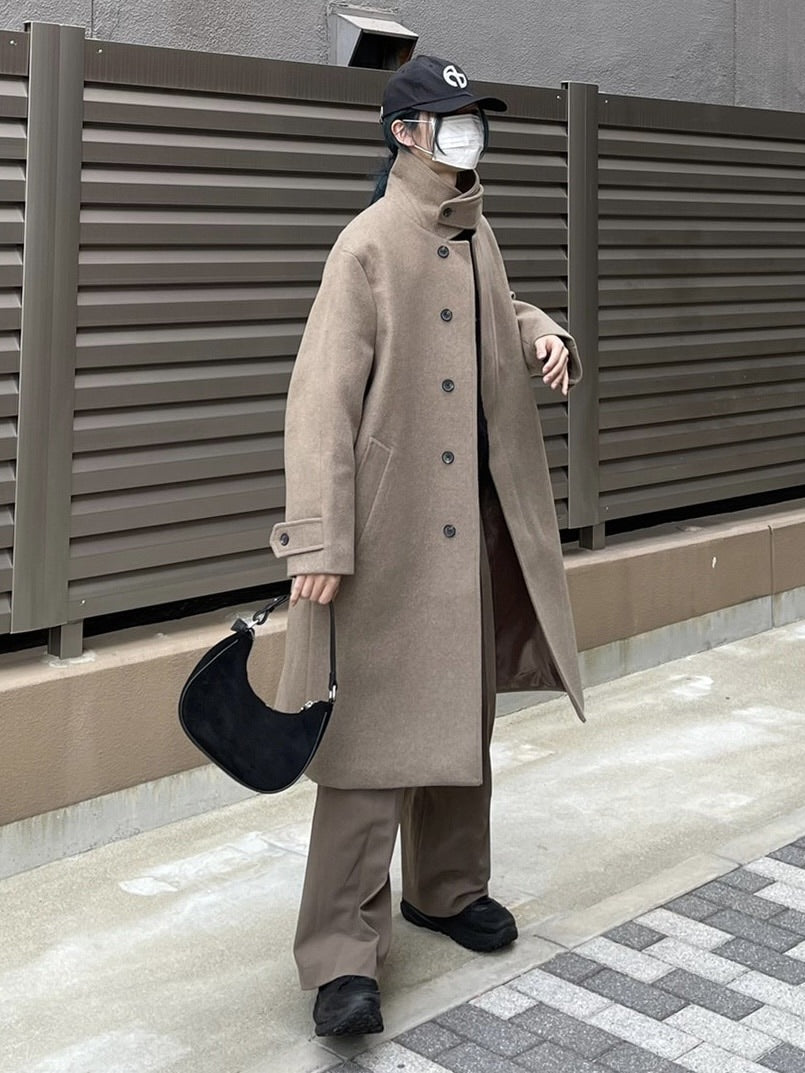 受注制【Chikashitsu +】high neck coat (3color)
