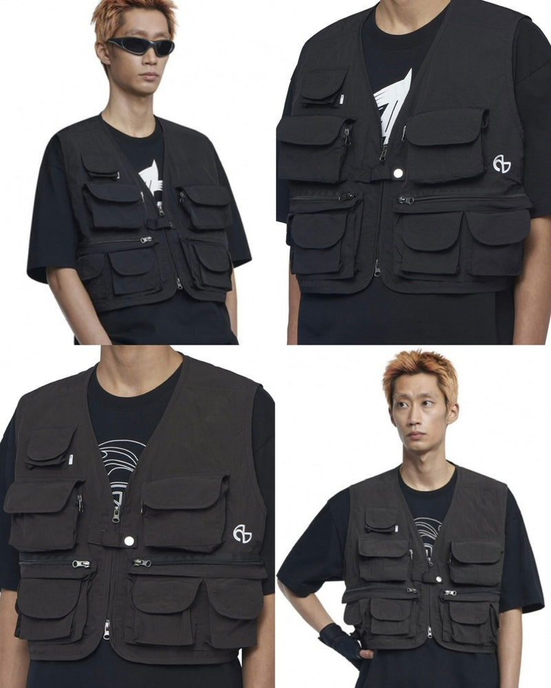 【NOMANUAL】NYLON UTILITY VEST