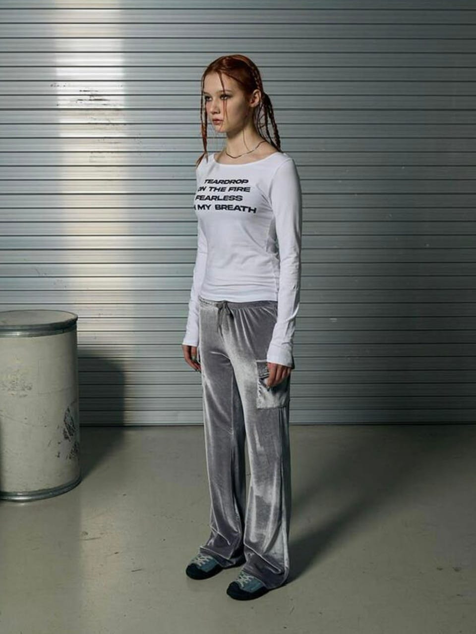 【runningHIGH】LETTERING SLIM L/S TEE / 【ランニングハイ】レタリングスリム長袖Ｔシャツ