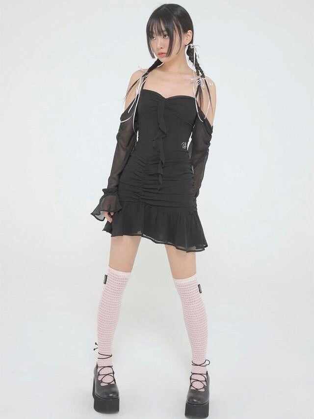 【Uglyshadow】MESH KNEE SOCKS