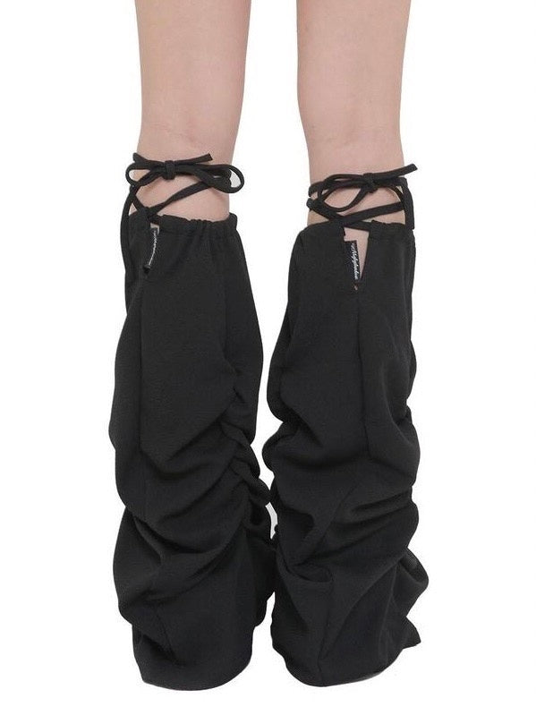 12/21 20:00 再販【Uglyshadow】SHIRRING LEG WARMER