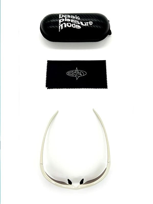 【Basic Pleasure Mode】RIMLESS VISOR WRAP SUNGLASSES WITH MIRROR LENS