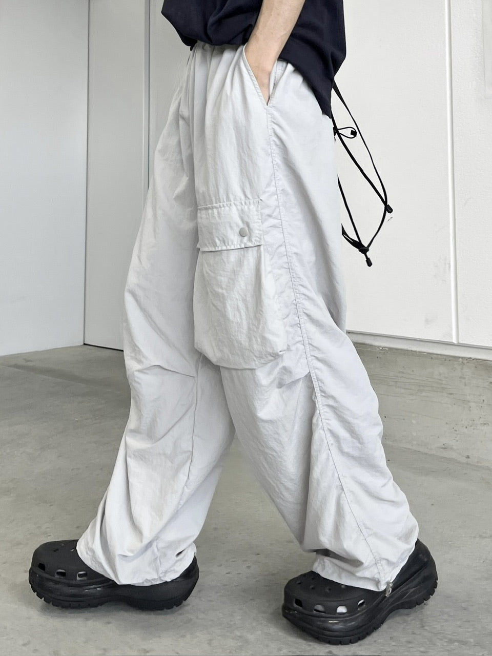 受注制【youll】pocket wide cargo pants (2color)