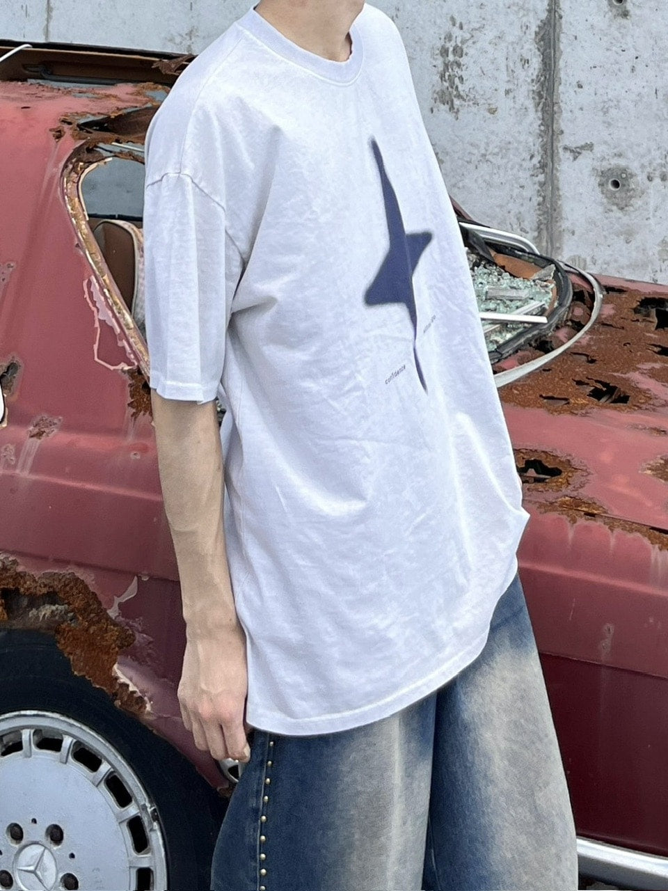 【youll】sparkle pigment tee (2color)