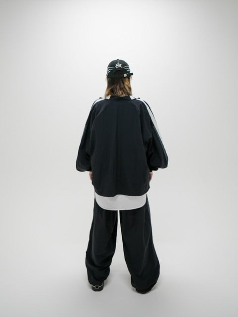 Never mind the XU】set up side line track pants / 【ネバーマインド