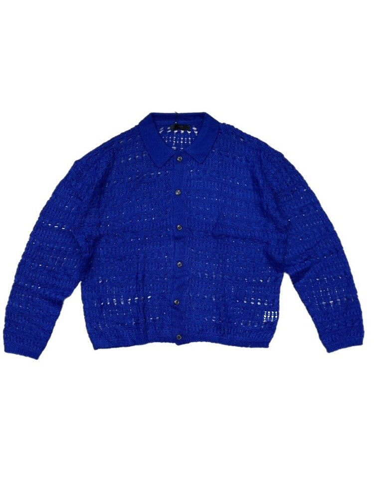 受注制【Chikashitsu +】pastry collar knit cardigan (5color)