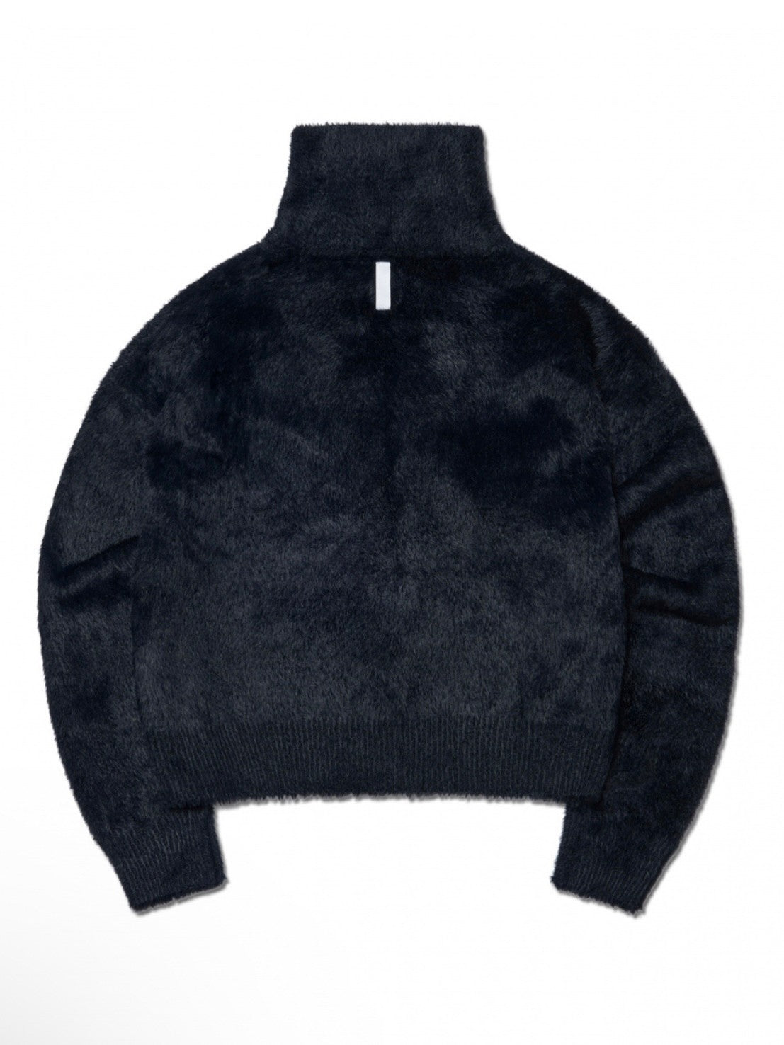 【NOMANUAL】HIGH NECK HAIRY KNIT ZIP-UP