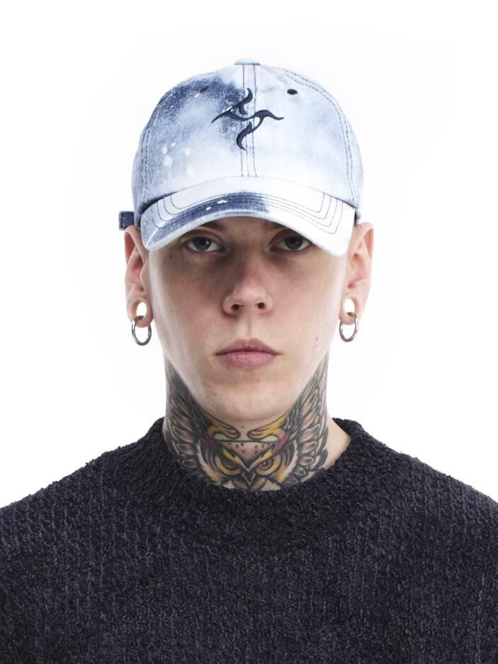 【BLR BLUER】BLR BLEACHED DENIM CAP (BLUE)