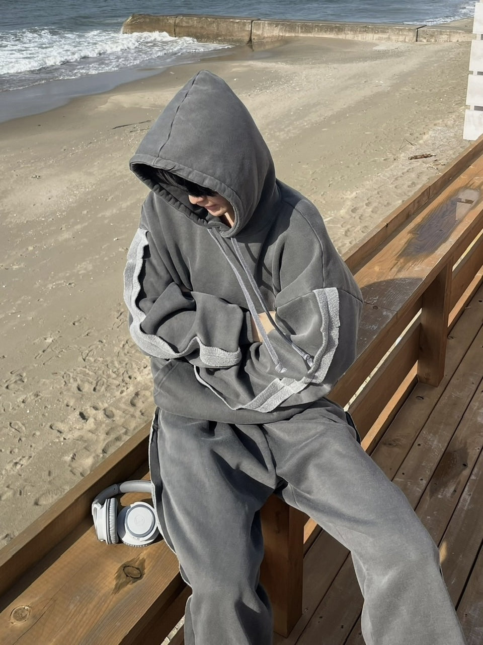 【youll】set up pigment sweat pants (2color)