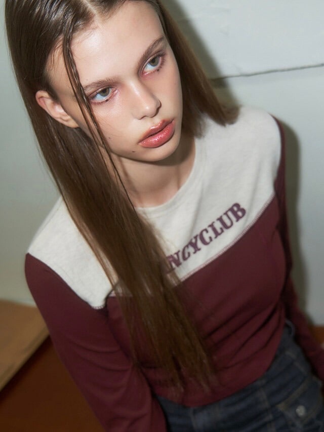 【FANCY CLUB】TURNING CLASSIC STITCH CROP TEE