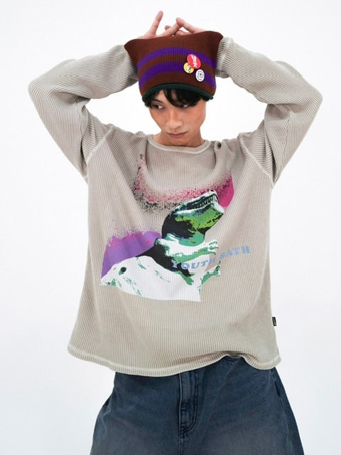 【YOUTHBATH】SQUARE STRIPE BEANIE