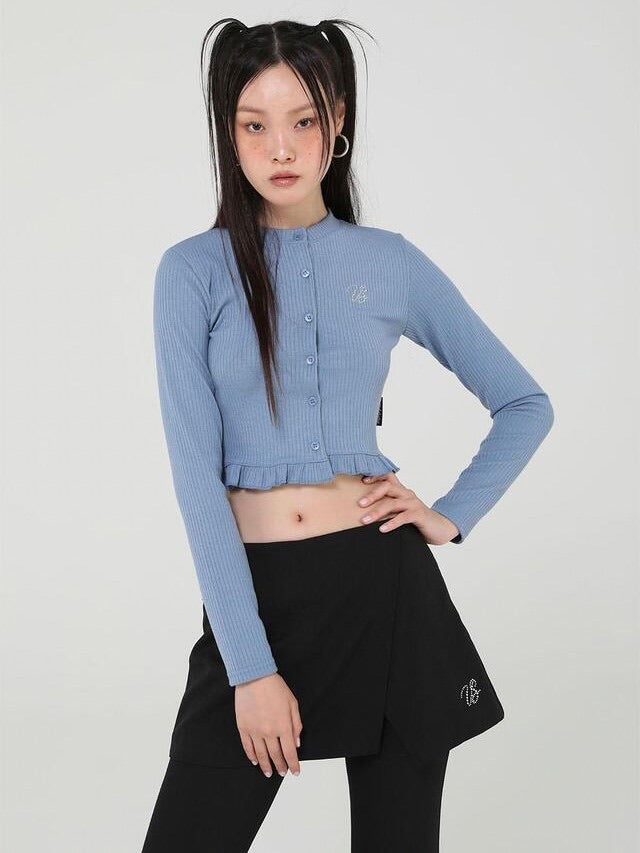 【Uglyshadow】CRYSTAL CARDIGAN / 【アグリーシャドウ】クリスタル長袖カーディガン