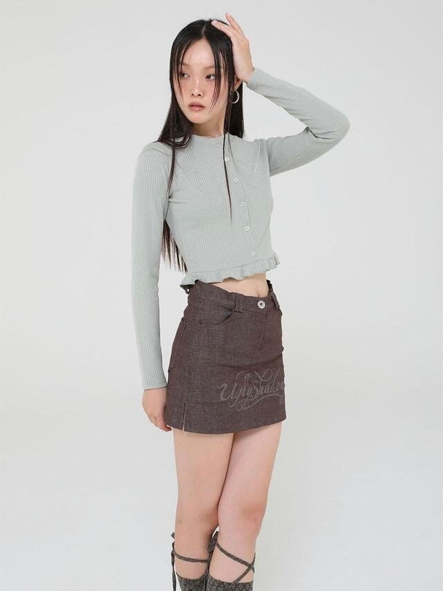 【Uglyshadow】90S DENIM PANTS SKIRT