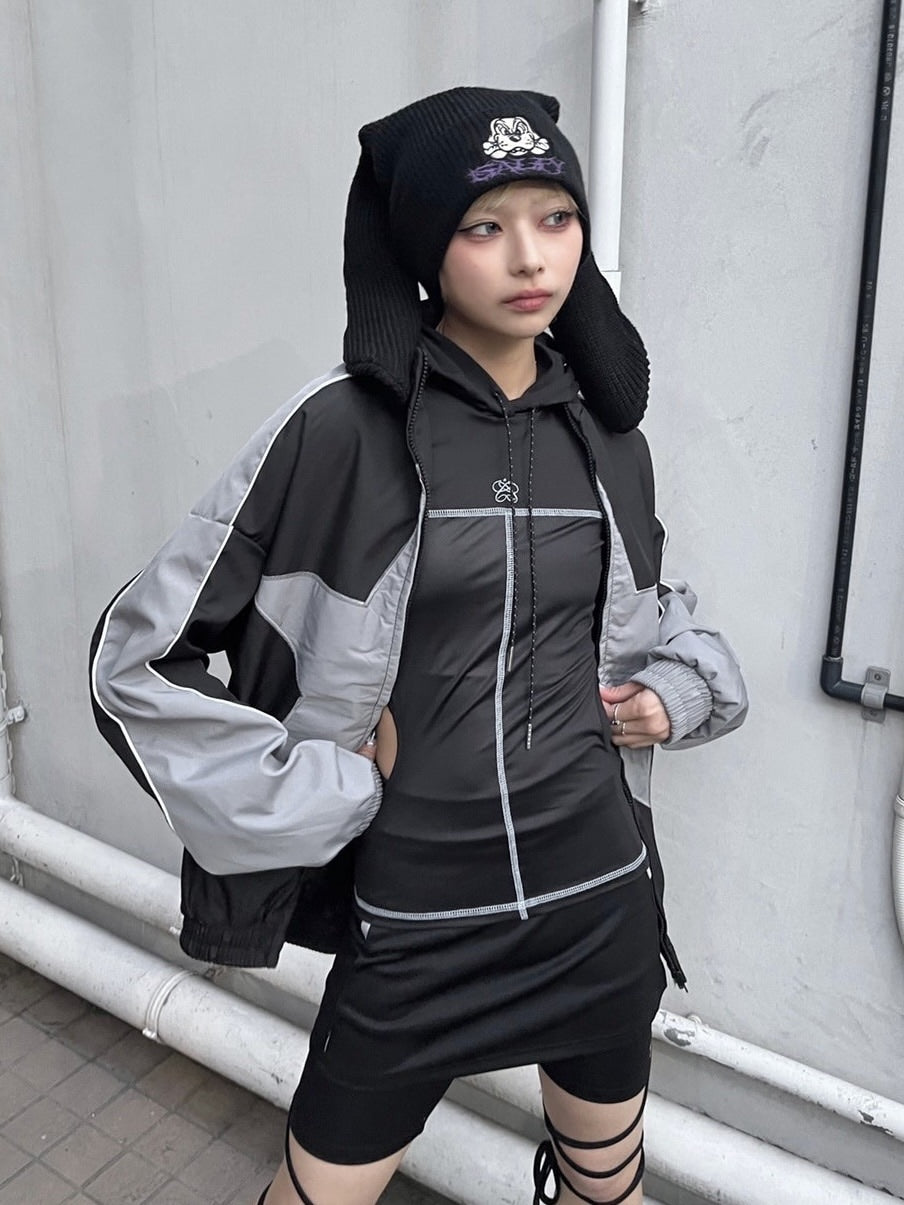 受注制【Never mind the XU】star zipup blouson