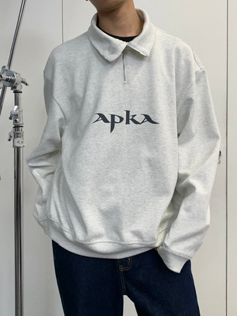 【ARCH by ROARINGWILD】HALF ZIPPER LOGO SWEATERSHIRT