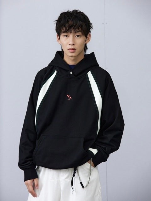 【ARCH by ROARINGWILD】STITCH PATCHWORK HOODIE