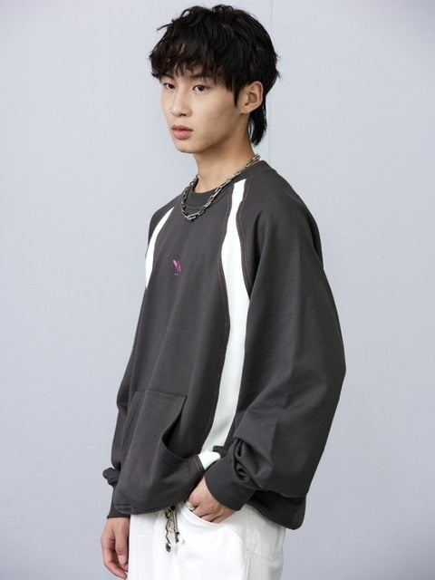 【ARCH by ROARINGWILD】STITCH PATCHWORK SWEATERSHIRT