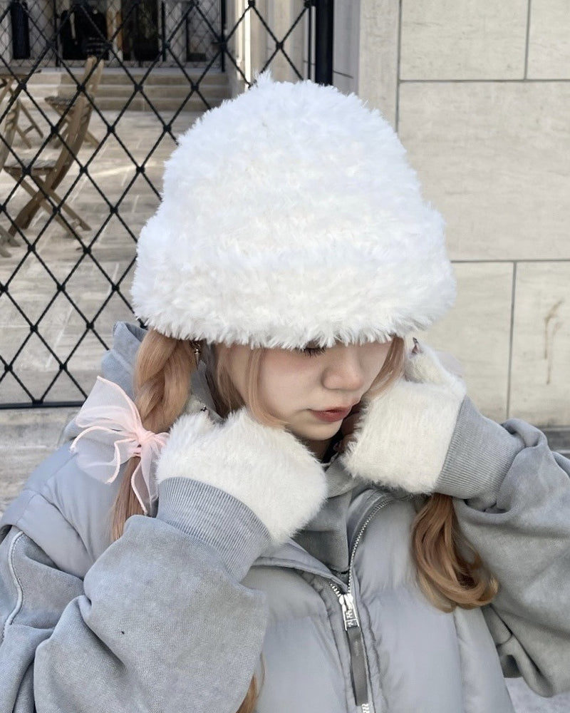 受注制【nmtc +】hairy beanie (3color)