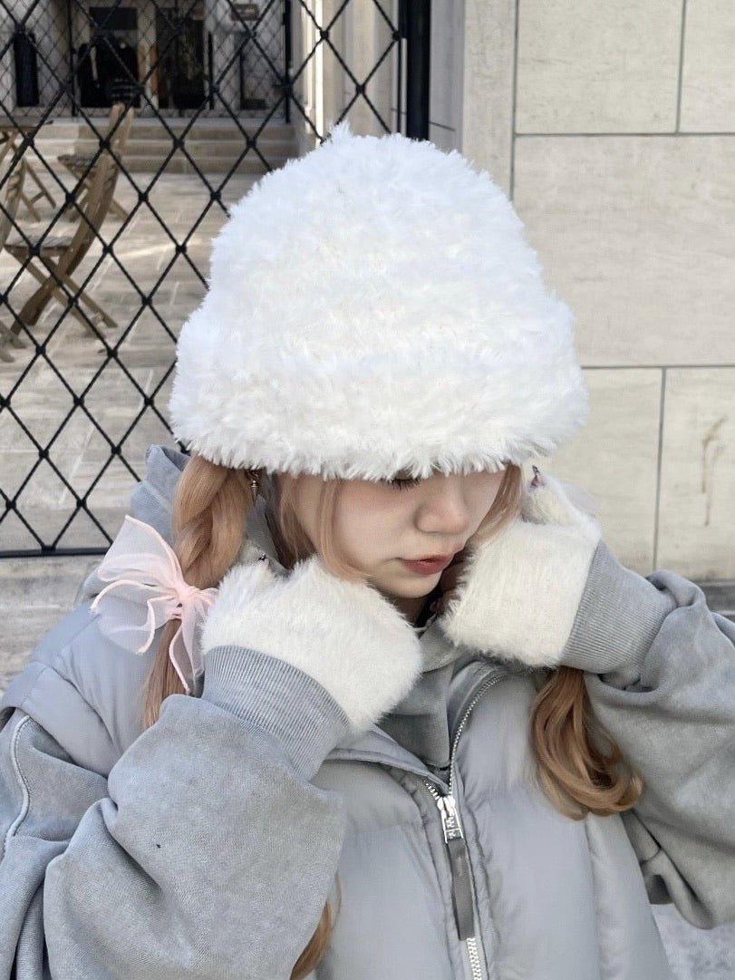 受注制【nmtc +】hairy beanie (3color)