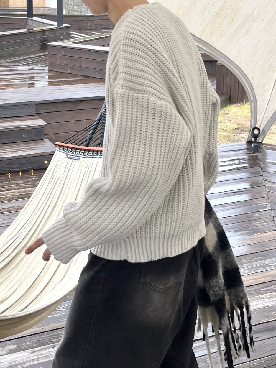 受注制【youll】waffle knit (2color)