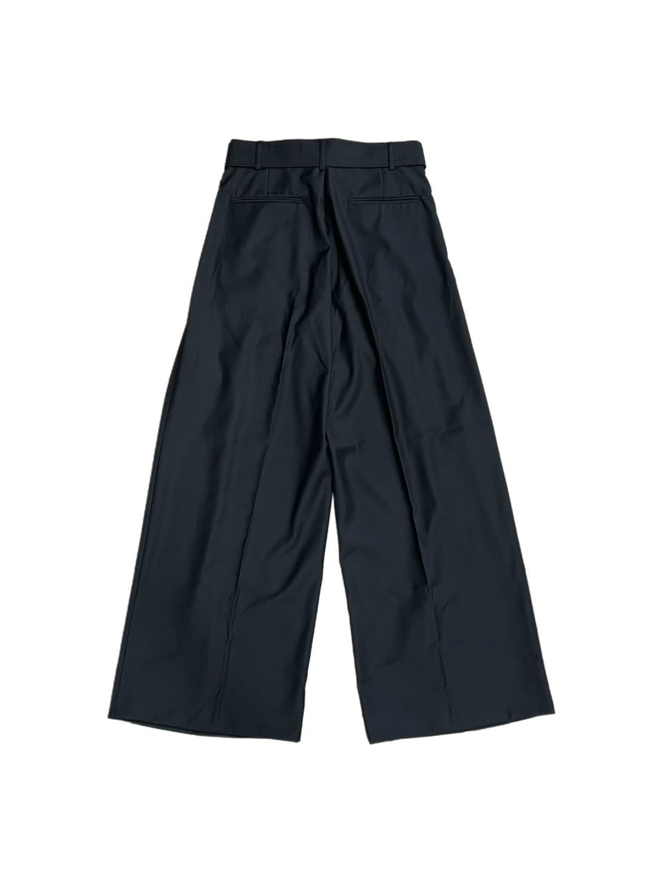 受注制【Chikashitsu +】belt wide slacks (3color)