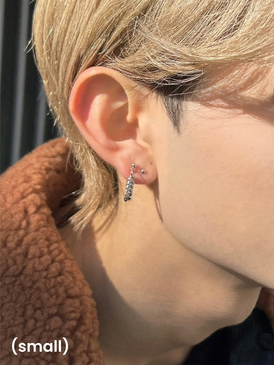 大阪店WEB限定受注制【Chikashitsu +】simple chain pierced earrring