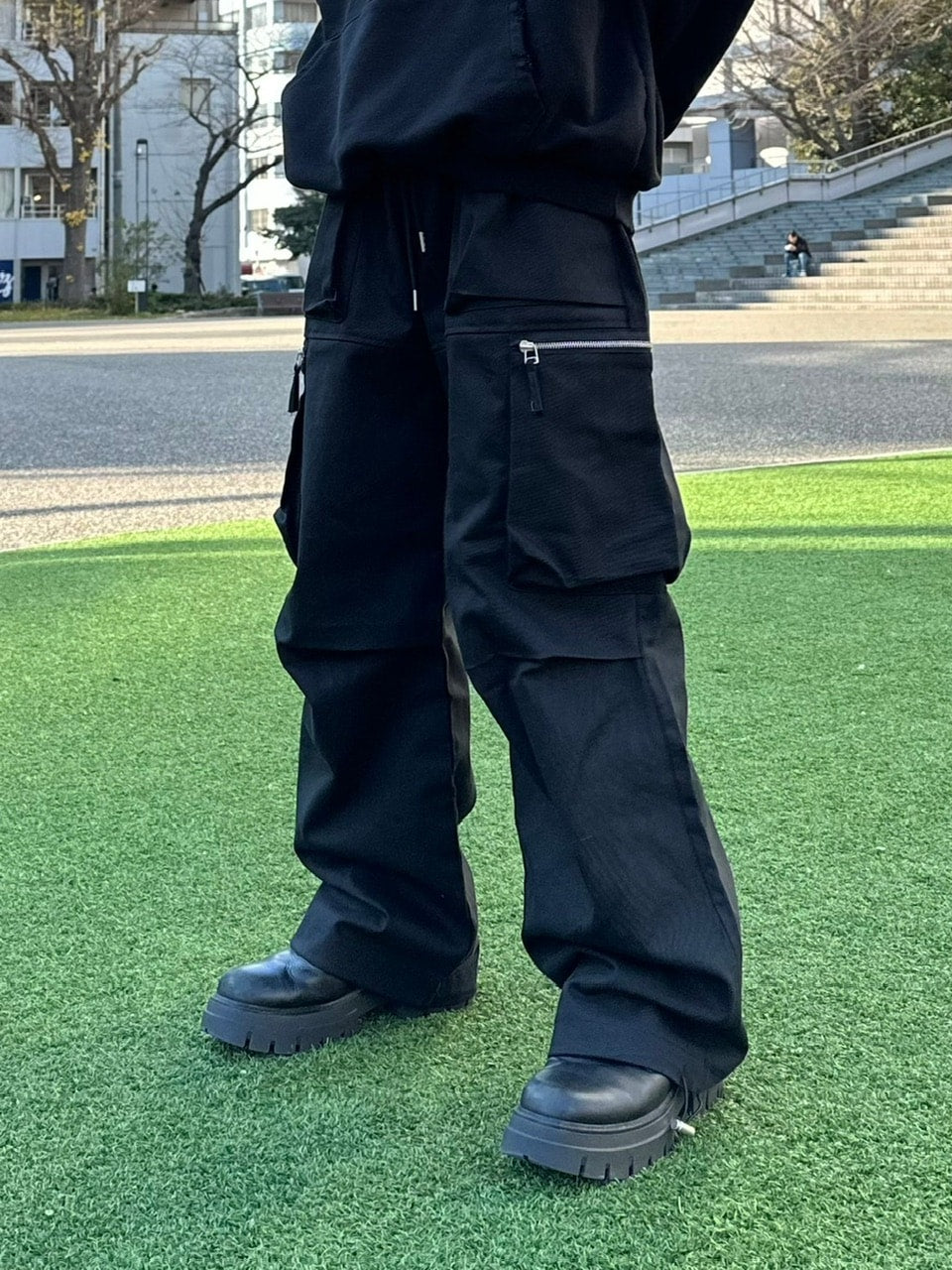 大阪店WEB限定受注制【Chikashitsu +】zip cargo pants