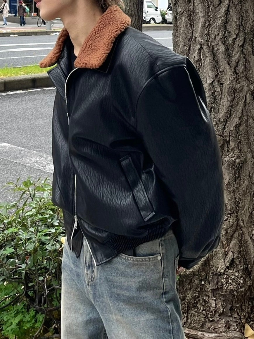 受注制【Chikashitsu +】biker leather mustang jacket – PRESSING WEB
