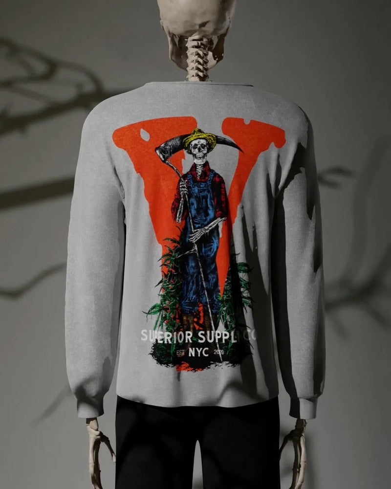 【VLONE】Gatekeeper Framer Long Sleeve T-Shirt / 【ヴィーローン】ロゴプリント長袖Tシャツ