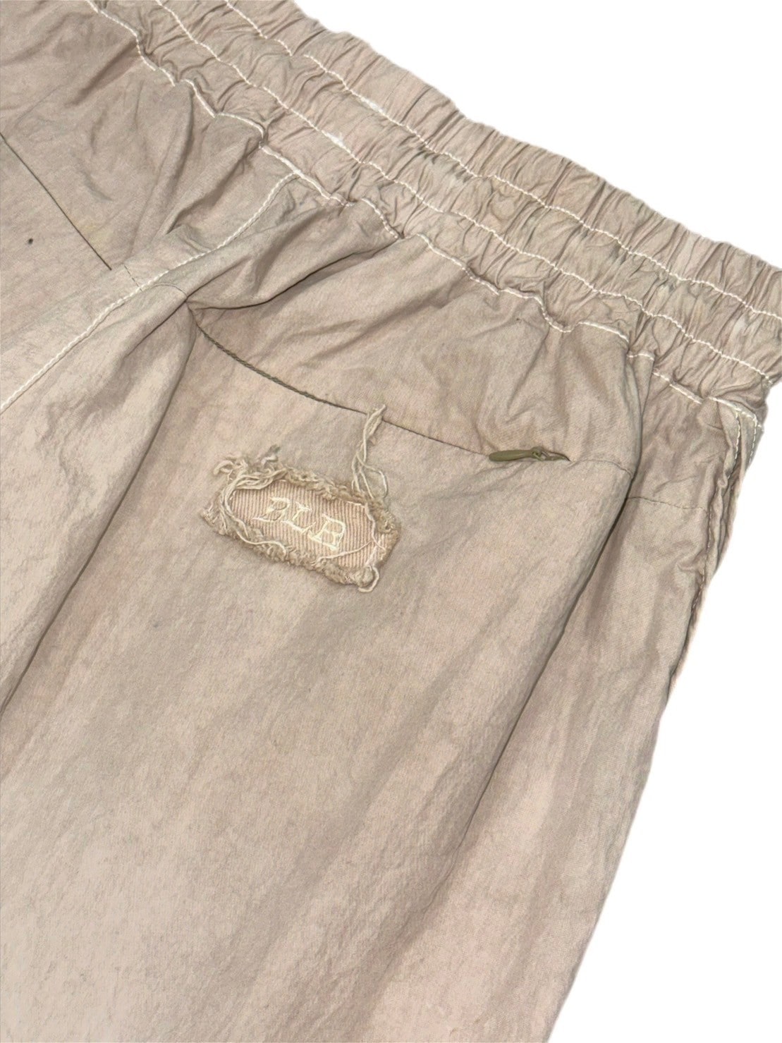 【BLR BLUER】Dyed Nylon Waist String Pants / 【ビーエルアールブラー】ダイドナイロンウエストストリングカーゴパンツ