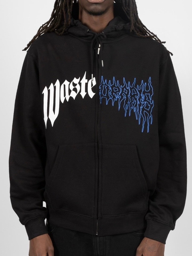 【WASTED PARIS】HOODIE ZIP DARK PITCHER