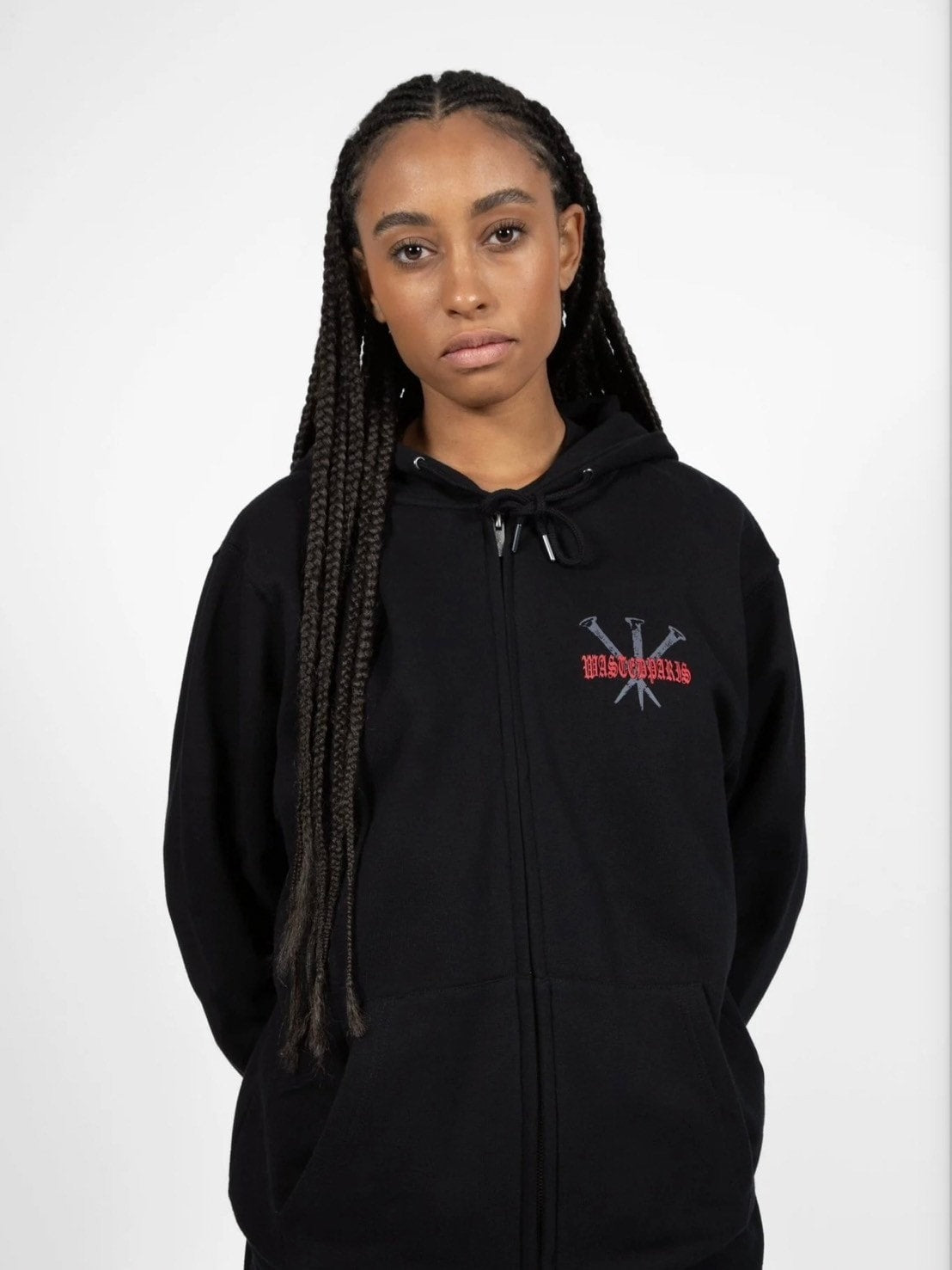 【WASTED PARIS】HOODIE ZIP STAKE