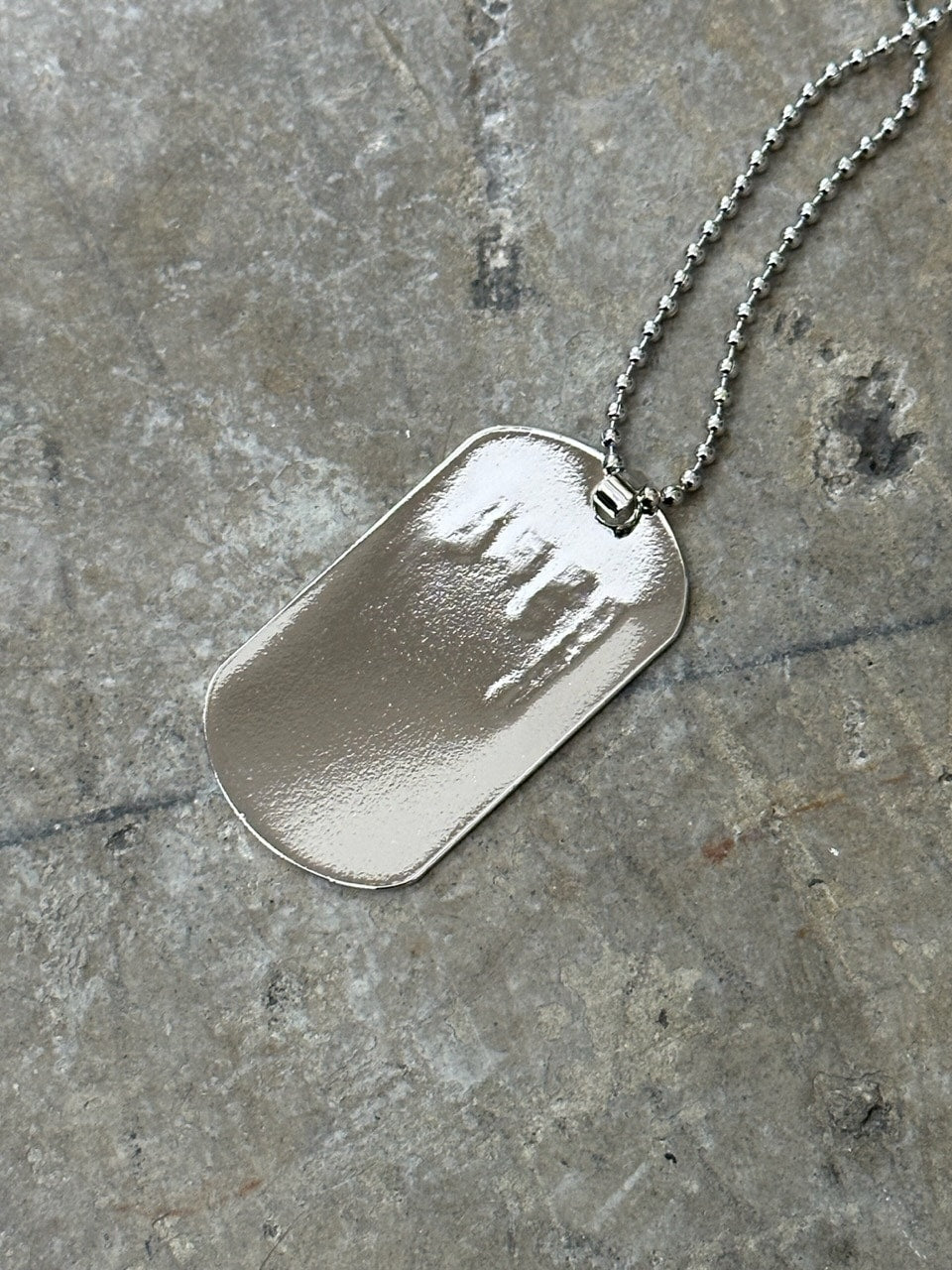 大阪店WEB限定【Chikashitsu +】dog tag necklace