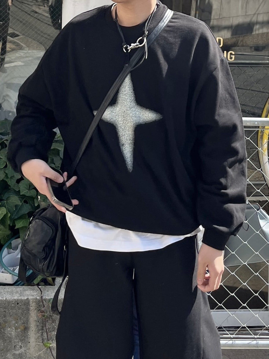 【youll】sparkle sweat shirt (2color)