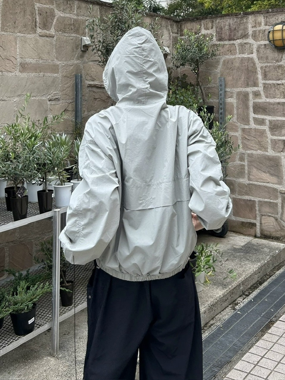 受注制【youll】nylon hooded blouson (2color)