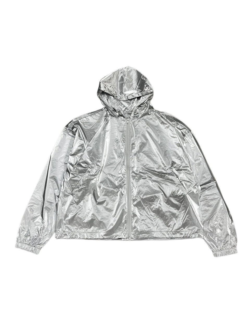 受注制【Never mind the XU】metallic hood jacket (2color)