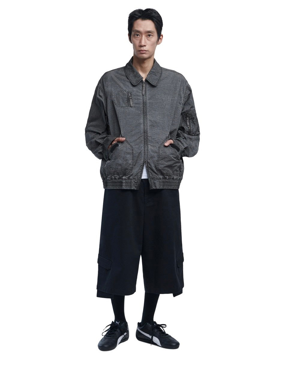 【NOMANUAL】NYLON FLIGHT JACKET