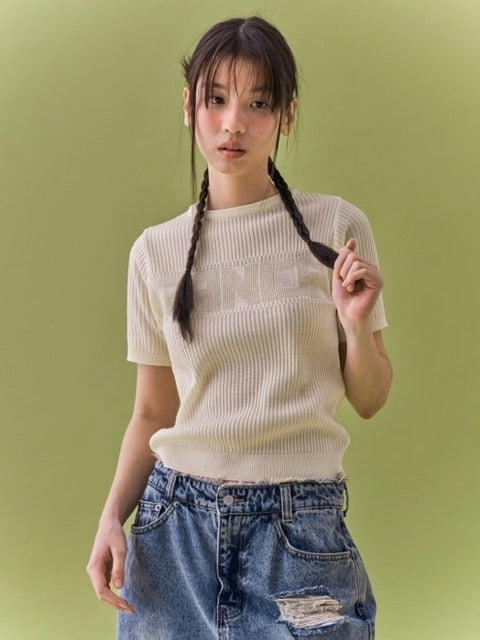 【FANCY CLUB】INNOCENCE KNIT TEE