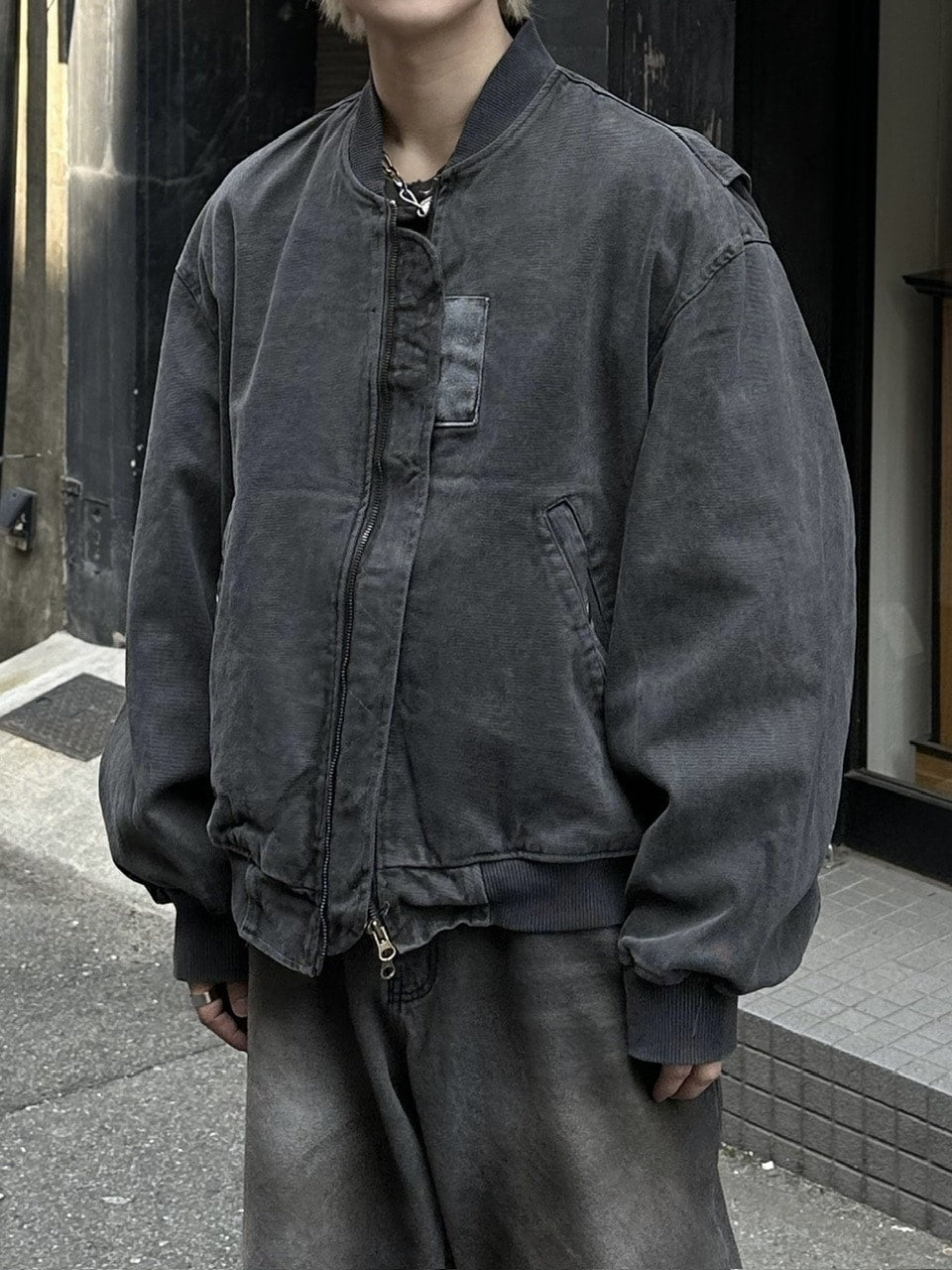 大阪店WEB限定受注制【Chikashitsu +】pigment MA-1 blouson