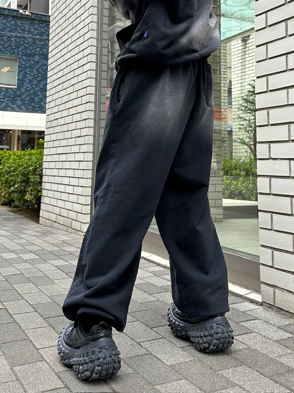 大阪店WEB限定受注制【Chikashitsu +】vintage wash sweat pants
