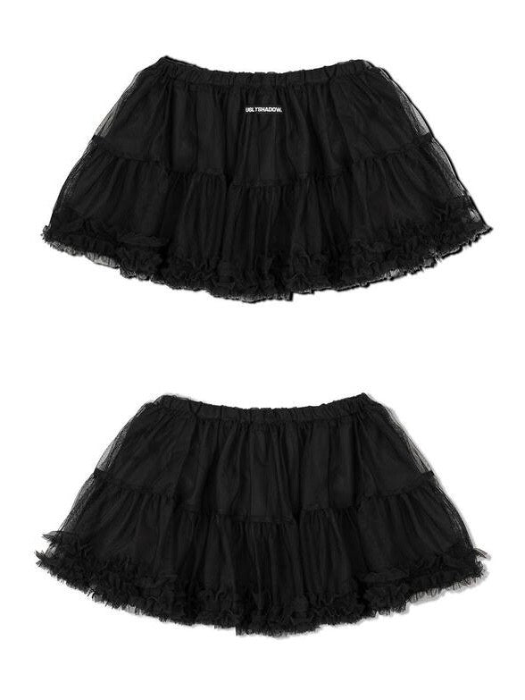【Uglyshadow】MESH FRILL CANCAN SKIRT