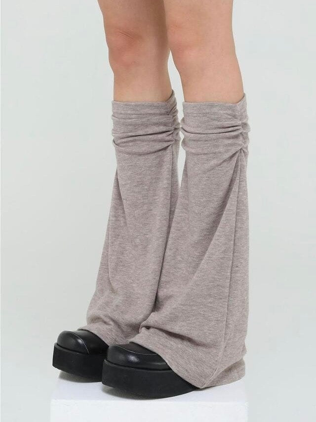【Uglyshadow】SOFT SHIRRING LEG WARMER
