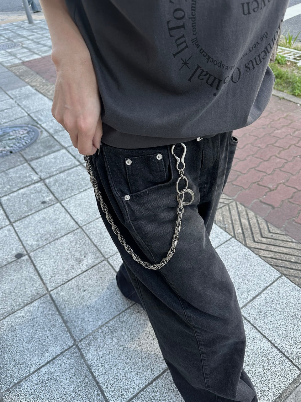 大阪店WEB限定【Chikashitsu +】original wallet chain