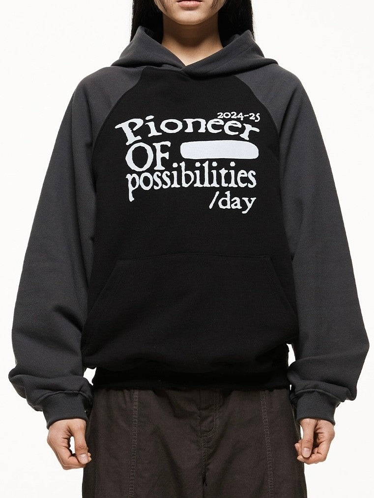 【THECOLDESTMOMENT】pioneer raglan hoodie