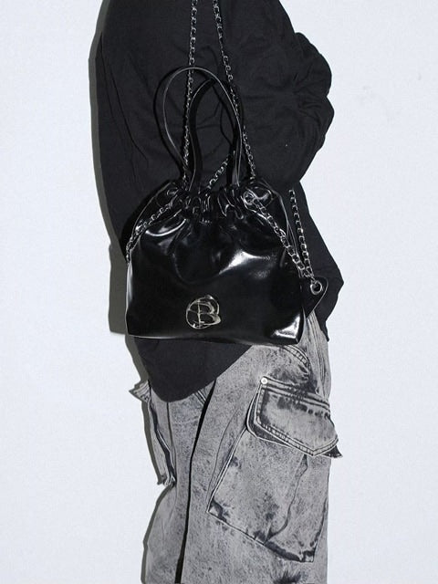 【BLACK PURPLE】Muffin multi bag 2 colors